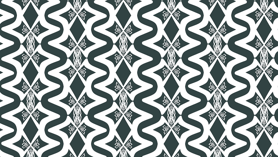 white and black area rug, abstract HD wallpaper