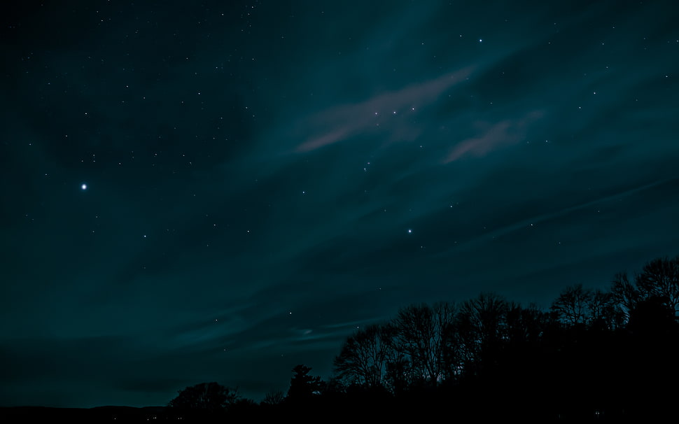 teal and black borealis aurora HD wallpaper