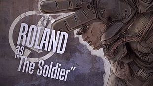 Roland The Soldier illustration, Borderlands, Borderlands 2, vault hunters, video games