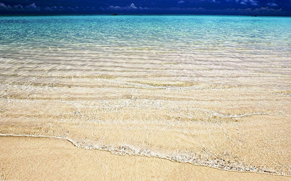 beach sand, beach, water, sea HD wallpaper