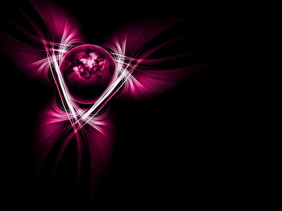 purple and pink abstract illustration HD wallpaper