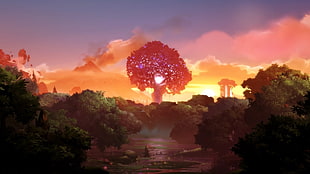 green tree, landscape, Ori, Ori and the Blind Forest