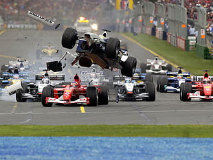 F1 racing cars