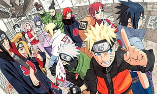photo of Naruto character poster HD wallpaper