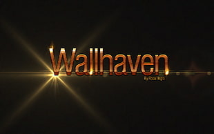 Wallhaven logo, lights, wallhaven HD wallpaper
