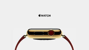 gold aluminum case Apple Watch with sports band