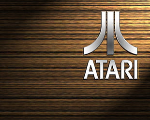 Atari logo, minimalism, Atari, brands, vintage