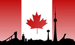 Canada Flag illustration HD wallpaper
