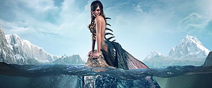 mermaid digital wallpaper HD wallpaper