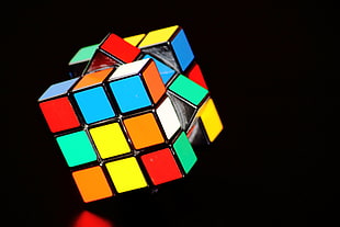 3x3 Rubik's cube HD wallpaper
