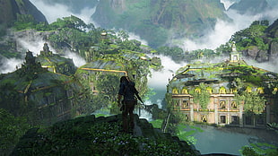 Uncharted 4 game post er, Uncharted 4: A Thief's End, uncharted , PlayStation 4