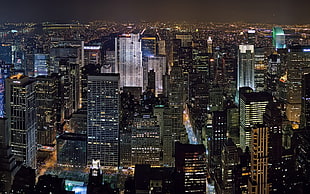 New york,  Night,  Skyscraper