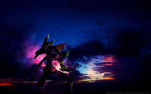 Neon Genesis Evangelion, EVA Unit 01 HD wallpaper