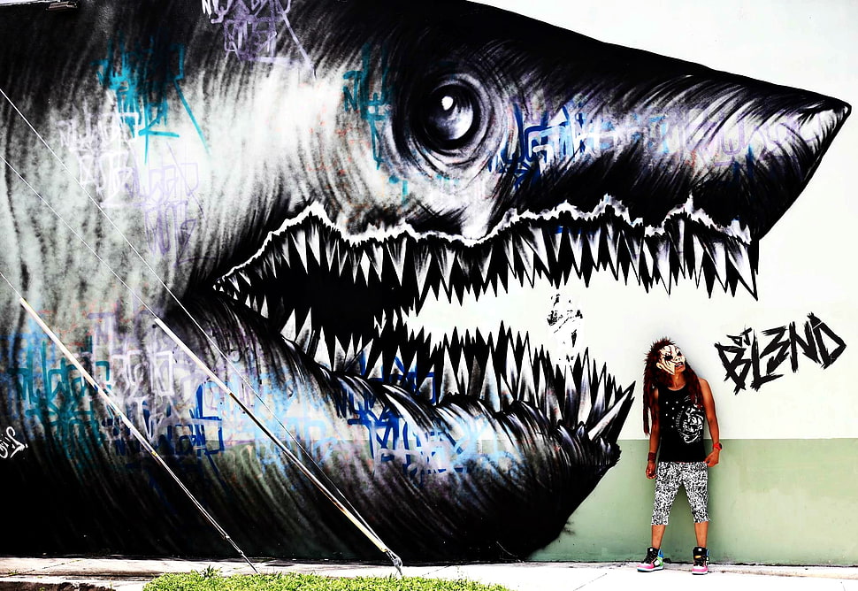 Dj Bl3nd, graffiti HD wallpaper
