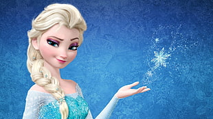 Disney Frozen digital wallpaper, movies, Frozen (movie), Princess Elsa, animated movies