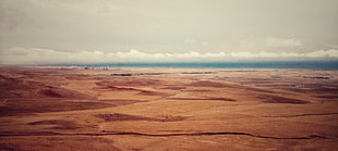 brown desert, Iran, sky