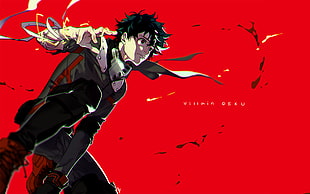 Villain Deku wallpaper, Boku no Hero Academia, anime boys, Midoriya Izuku