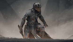 gray body armor video game wallpaper
