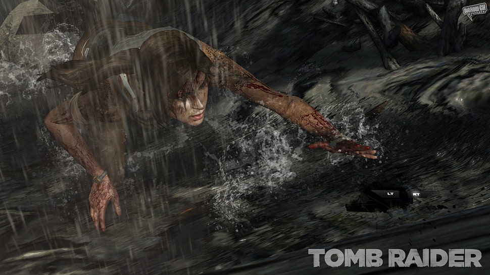 Lara Croft Tomb Raider game cover, Lara Croft, Tomb Raider HD wallpaper