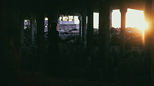 dark, building, old building, ruin HD wallpaper