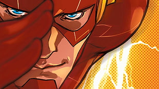 The Flash illustration wallpaper, comic books, Flash, DC Comics