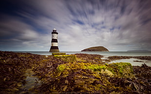 lighthouse near island during day, penmon HD wallpaper