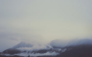 mountains and white clouds, clouds, mountains, nature, mist