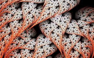 Dots,  Leaves,  Background,  Form HD wallpaper