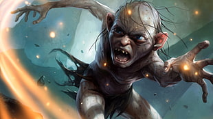 Smeagol digital wallpaper, Guardians of Middle-earth, Gollum, The Lord of the Rings