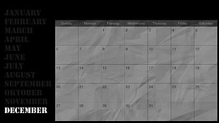 December calendar screenshot, calendar, paper, 2015 HD wallpaper