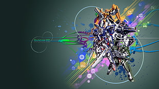 Gundam 00 digital wallpaper, Gundam, mech, Mobile Suit Gundam 00