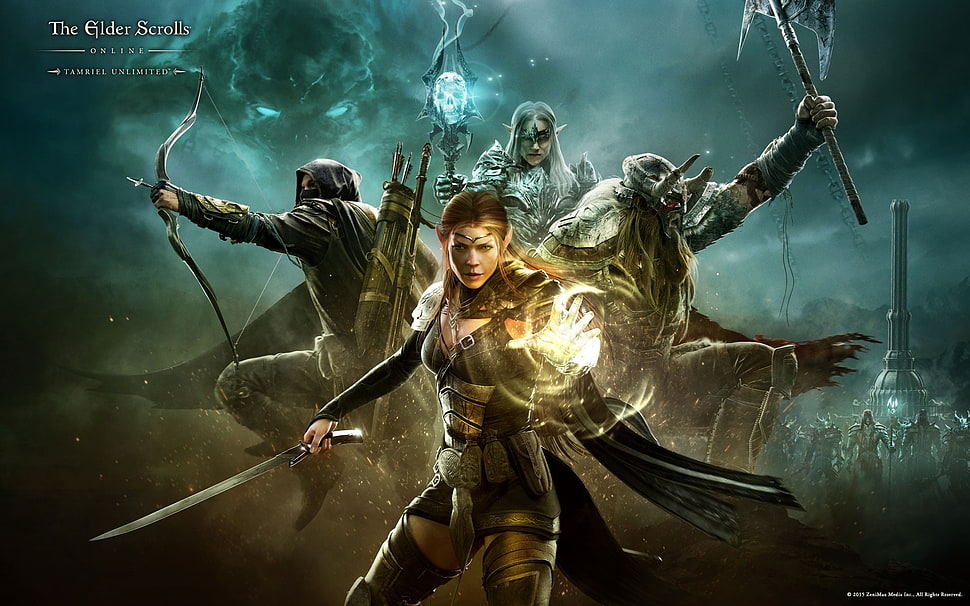 The Glider Scrolls digital wallpaper, The Elder Scrolls Online HD wallpaper