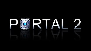 Portal 2 logo, Portal 2 HD wallpaper