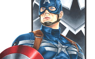 Captain America illustration HD wallpaper