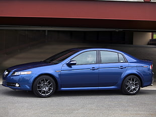 blue Acura TL