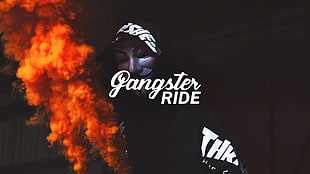 Gangster Ride digital wallpaper, smoke, smoking, police, lowrider