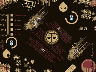 Justice Law poster, Higashi no Eden HD wallpaper