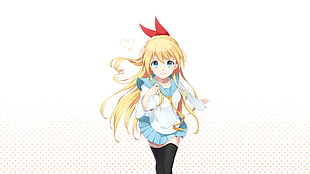 Nisekoi female character, anime, anime girls, blonde, long hair HD wallpaper