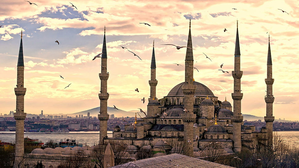 Hagia Sophia mosque, mosque, Turkey, Sultan Ahmed Mosque HD wallpaper