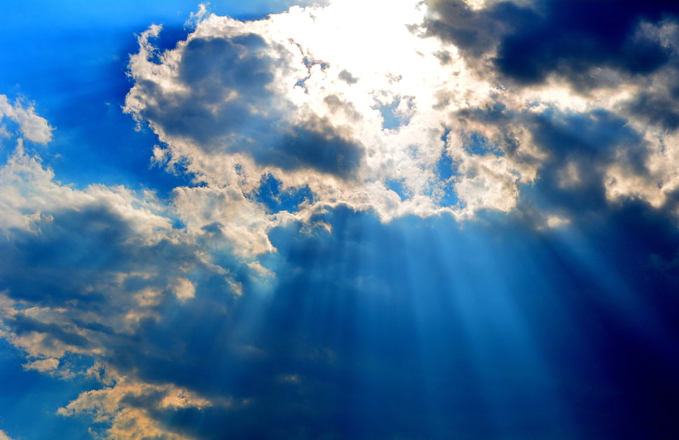 crepuscular rays HD wallpaper