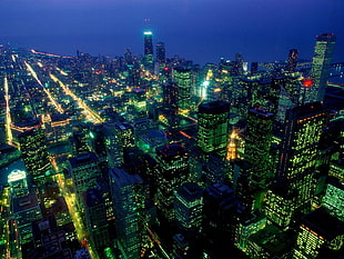 skyscraper buildings, Chicago, USA, cityscape, Panama HD wallpaper