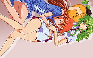 two female anime characters, Code Geass, C.C.