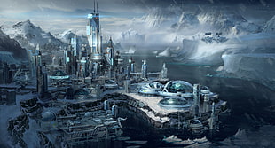 advance civilization illustration wallpaper, Star Citizen, science fiction, IUCOP HD wallpaper