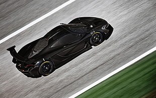 black super car, McLaren, McLaren P1 GTR, McLaren P1