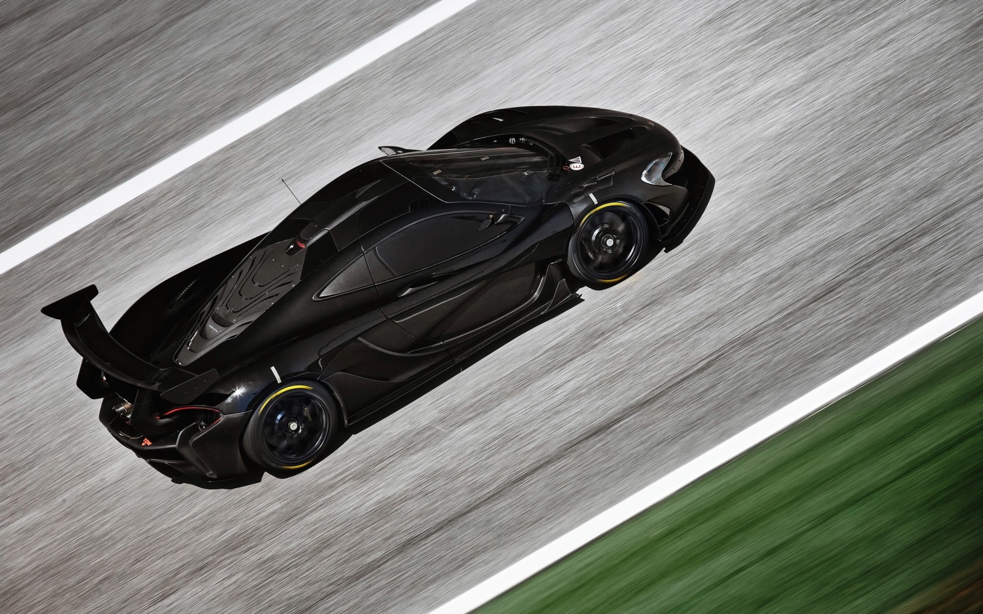 black super car, McLaren, McLaren P1 GTR, McLaren P1