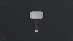 Marvel Thor hammer sticker, Thor, Marvel Heroes, hammer, Mjolnir HD wallpaper