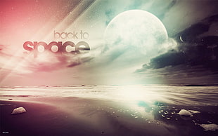 Back to Space digital wallpaper, space