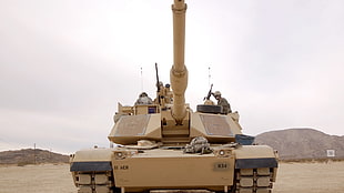 brown army tank