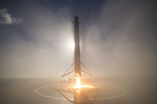 black rocket, SpaceX, Iridium-1 Landing, rocket