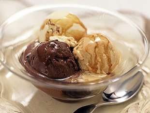 vanilla and chocolate icecream